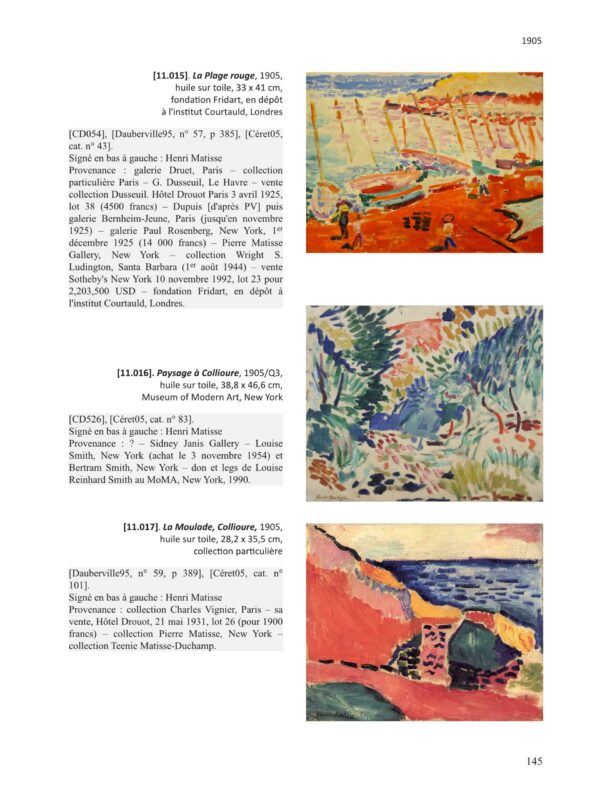 Henri Matisse – catalogue de l’œuvre peint – 1413 tableaux – Image 6